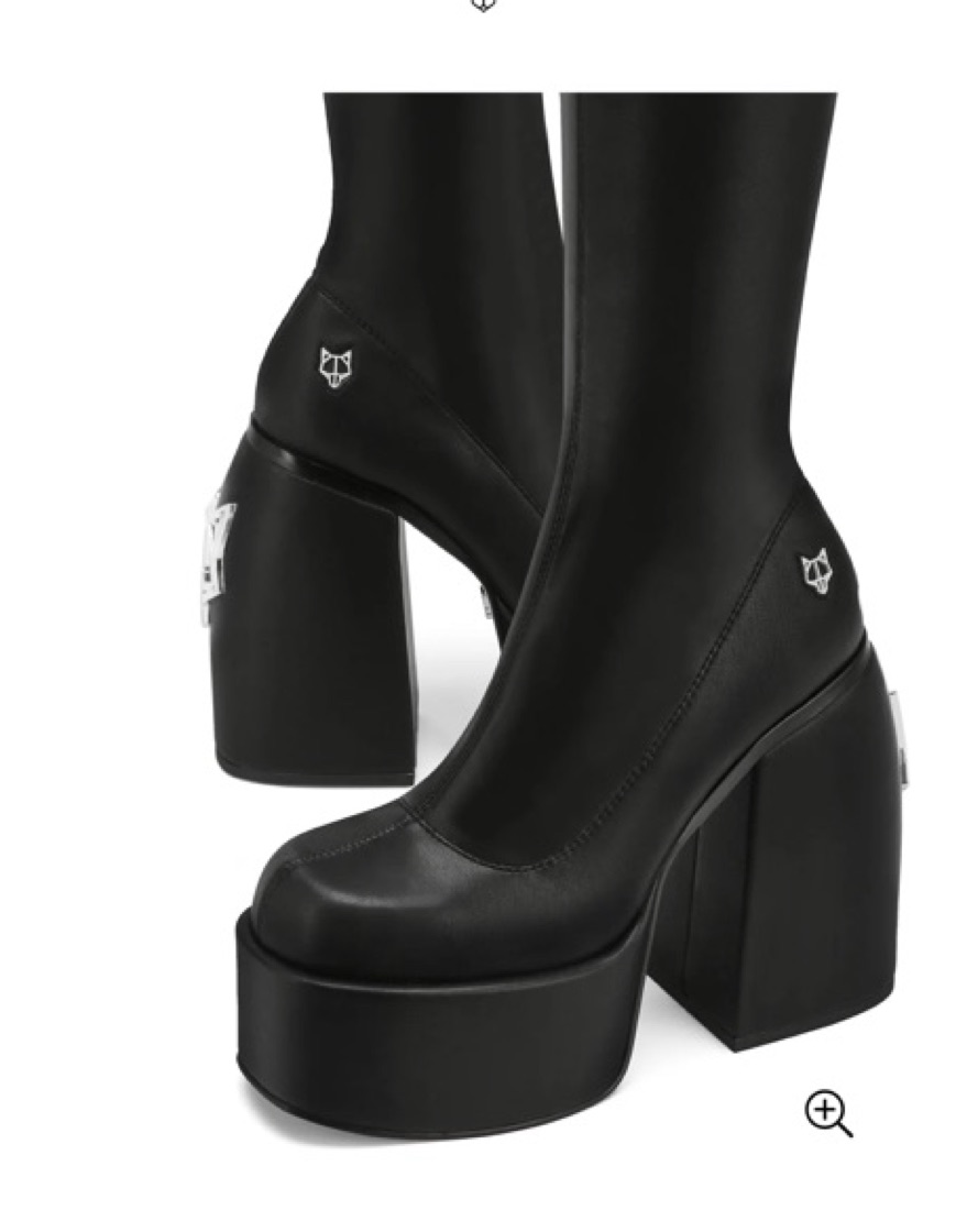 Naked Wolfe Spice Black Stretch Boot by Naked Wolfe - Pickle