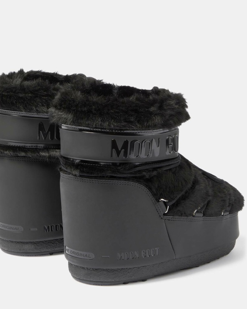 Moon Boot Icon Low Faux Fur Snow Boots by Moon Boot - Pickle