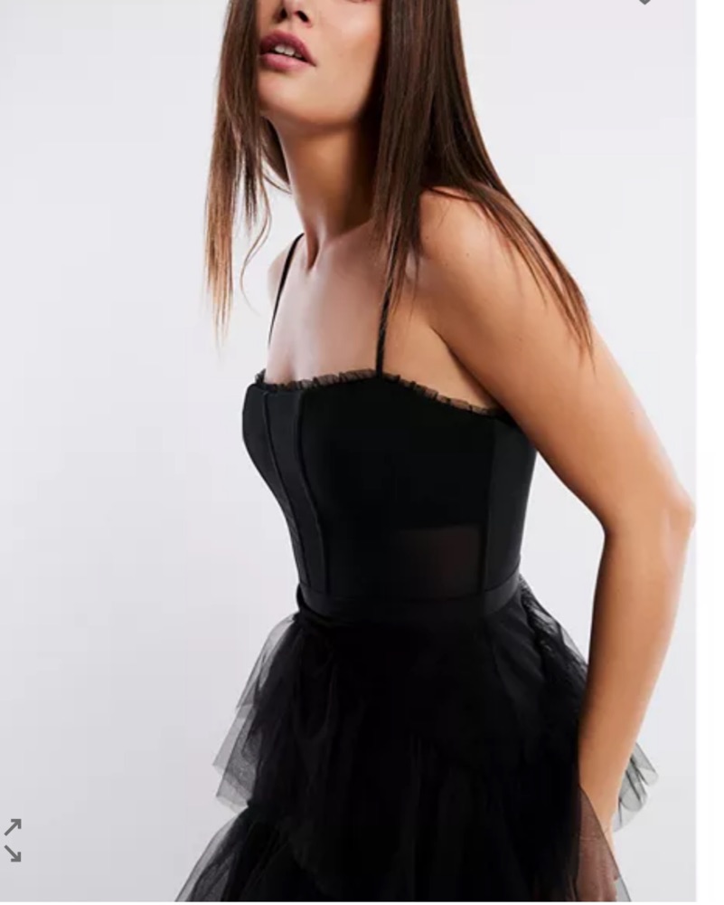 BCBG Tulle Corset Dress by BCBGMAXAZRIA - Pickle