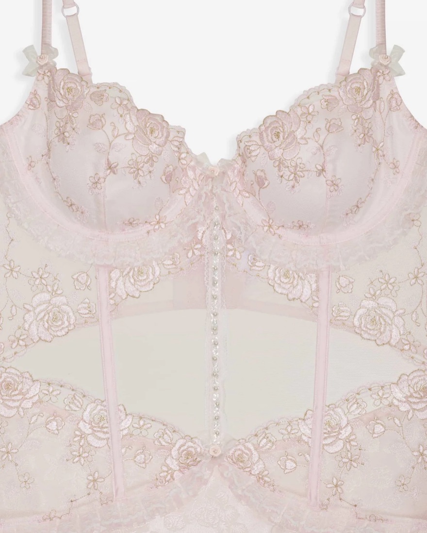 Maribel Maxi Slip Dress Blush - Bridal by For Love & Lemons - Pickle