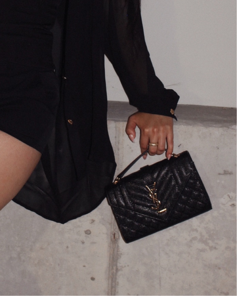 Small Triquilt Quilted YSL Shoulder Bag by YSL - Pickle