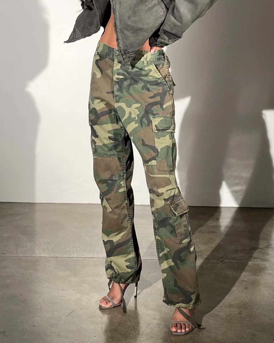 Local European Camo Cargo Pants by Local european - Pickle