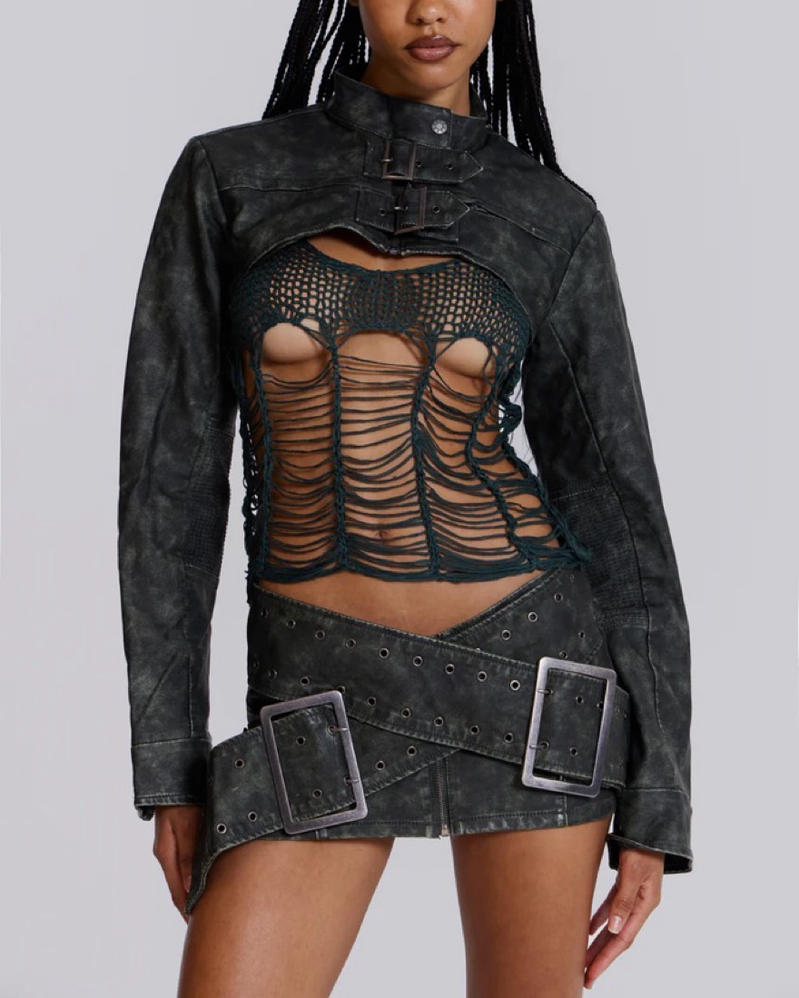 スカート jaded london assassin skirt Jaded London Assassin Micro Skirt by Jaded London/Revolve - Pickle