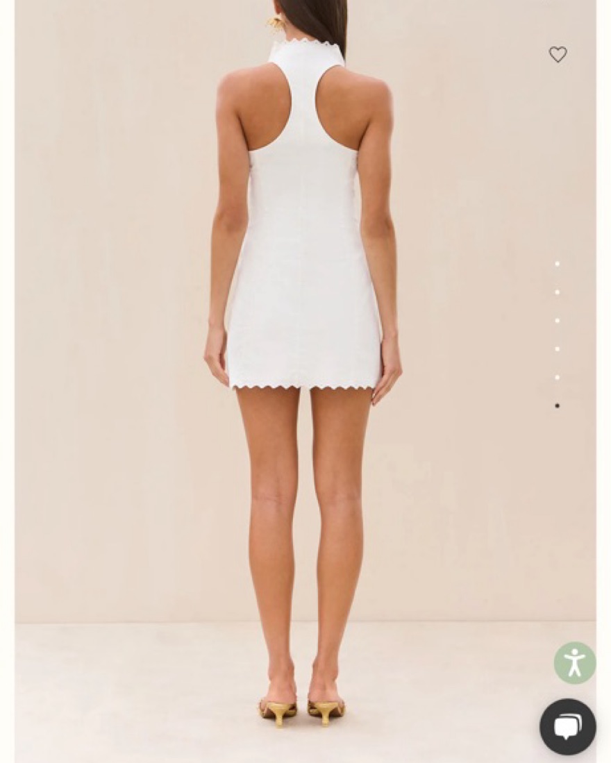 Cult Gaia Carey Dress Eyelet- Trimmed by Cult Gaia - Pickle