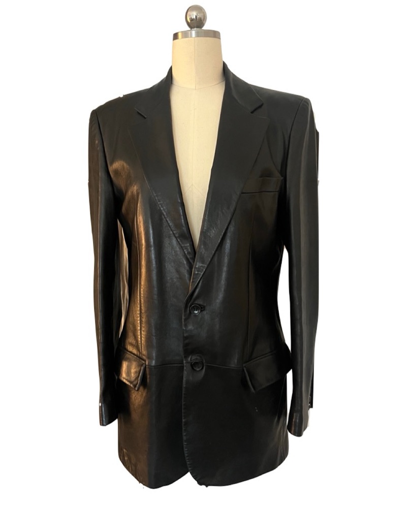 Tom Ford Gucci Vintage Leather Blazer by Gucci - Pickle