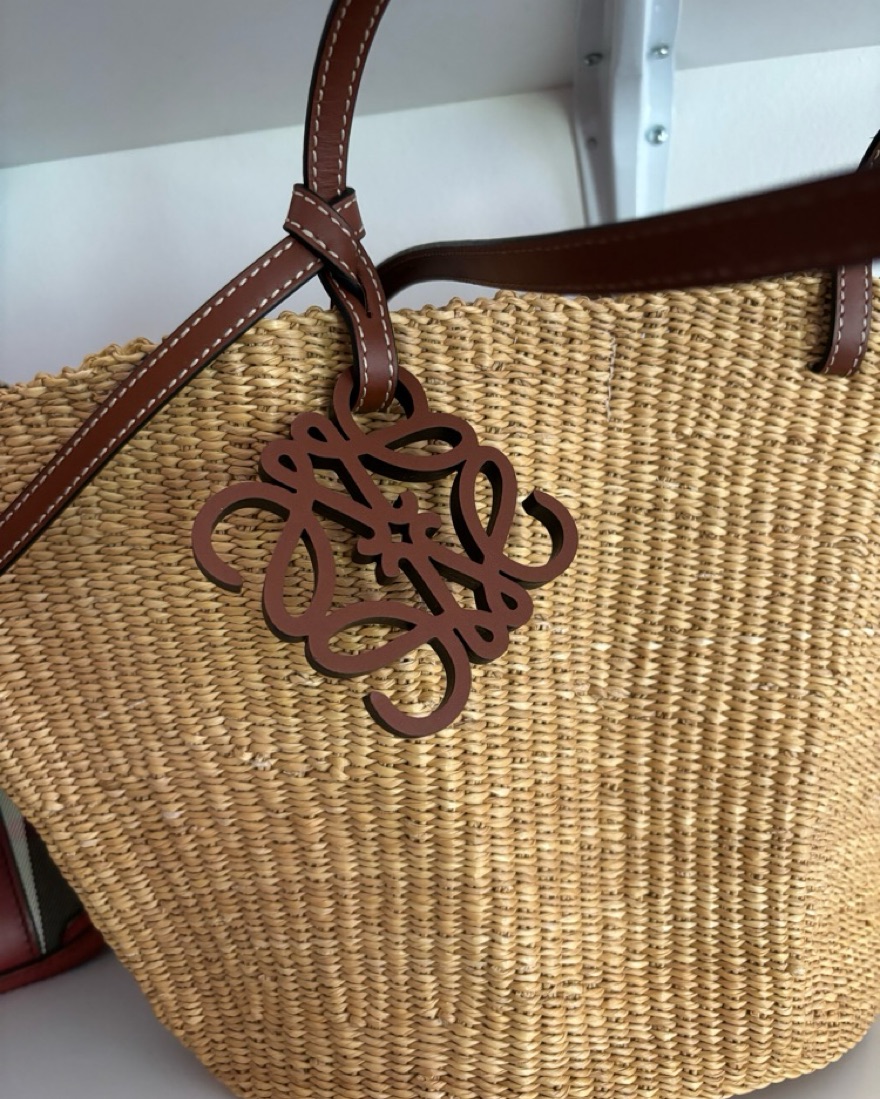 Loewe Raffia Shell Bag by Loewe - Pickle