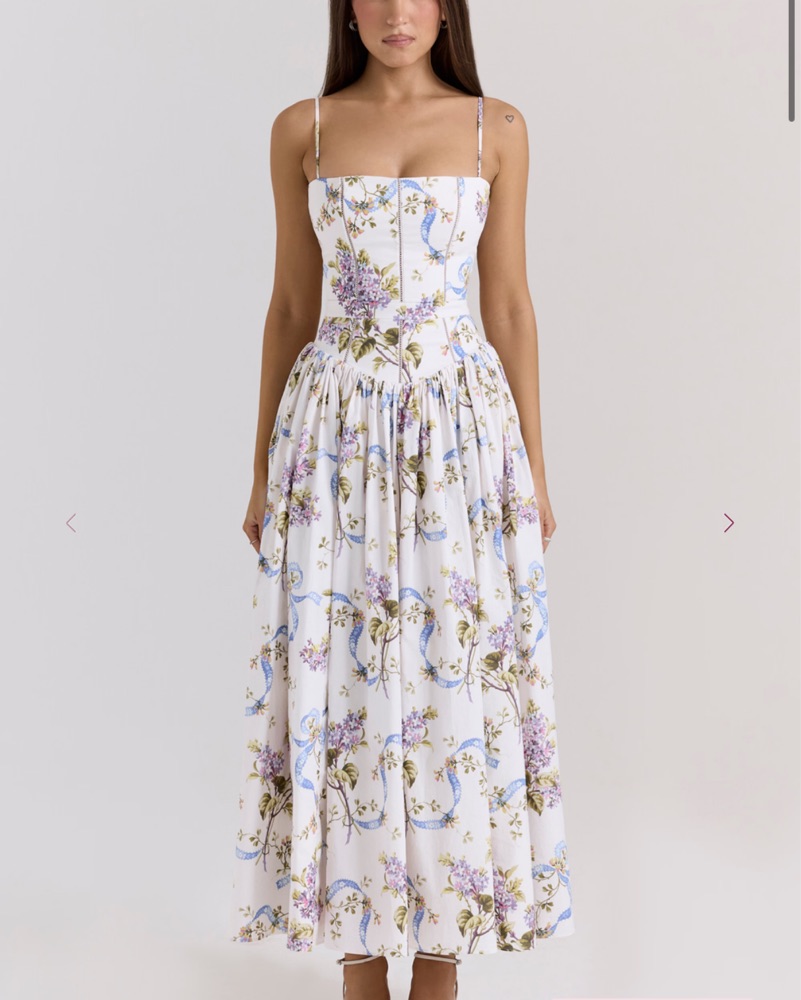House Of CB YSABELLA White Floral Dress by House of CB - Pickle