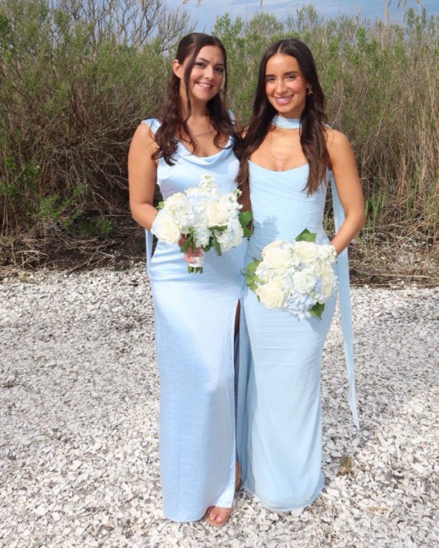 Satin Light Blue Maxi Dress by Hello Molly - Pickle