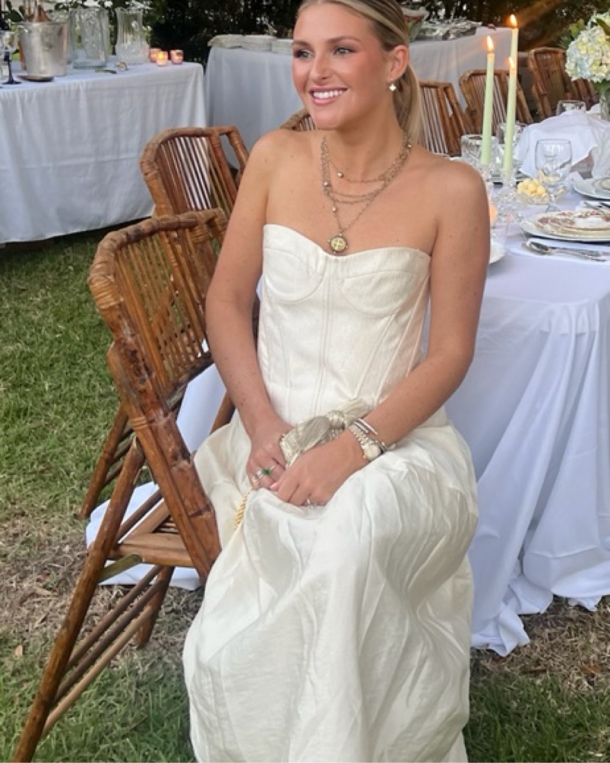 Simkhai Noretta Midi Dress in Cream by Jonathan Simkhai - Pickle