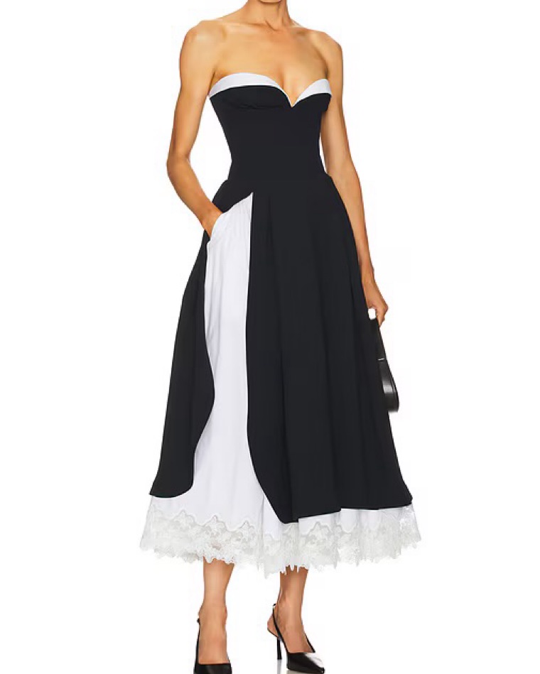 $700 Helsa The Finale Midi Dress by Helsa - Pickle