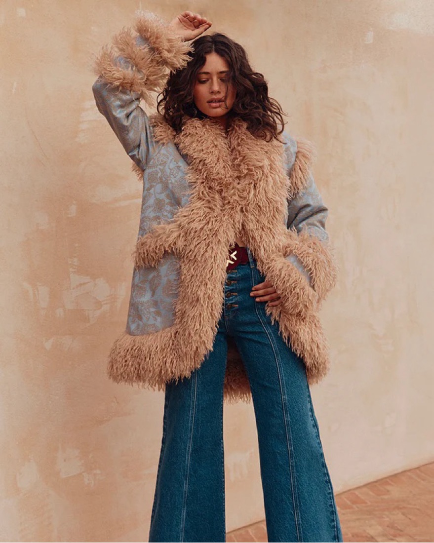 Spell Starlet Jacquard Coat by Spell - Pickle