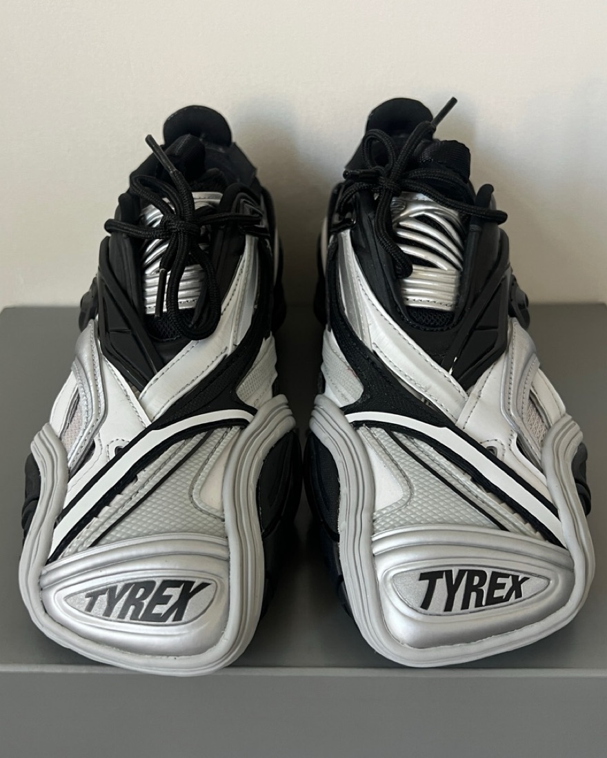 Balenciaga Tyrex black silver square toe by Balenciaga - Pickle