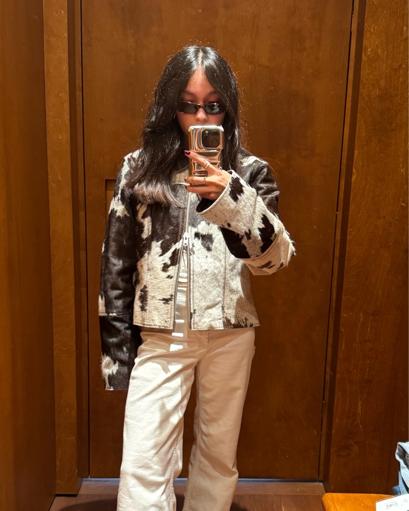 mbym Cow Leather Jacket (Ponyhair) by mbym - Pickle