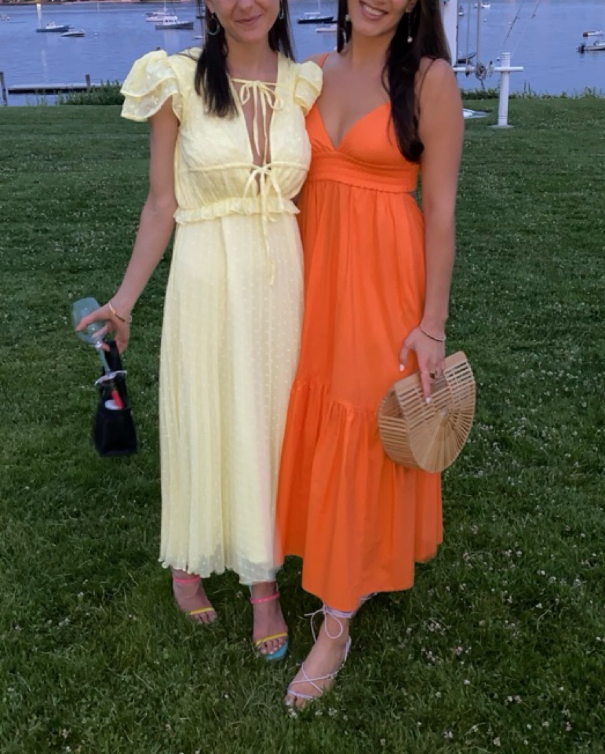 A.L.C. Rhodes Maxi Dress (Orange) by ALC - Pickle