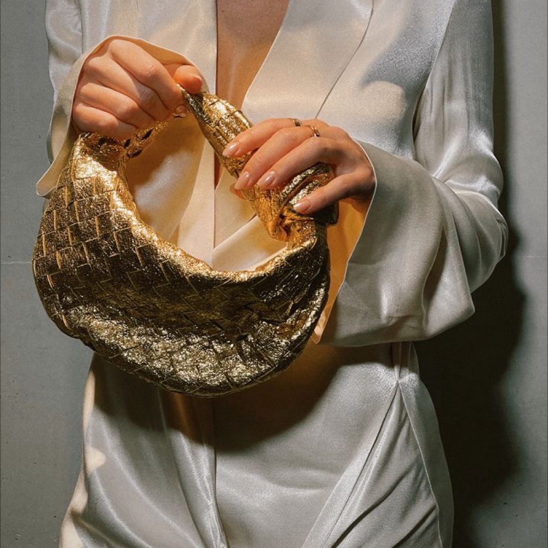 Gold Bottega Venetta Mini jodie by Bottega Veneta - Pickle