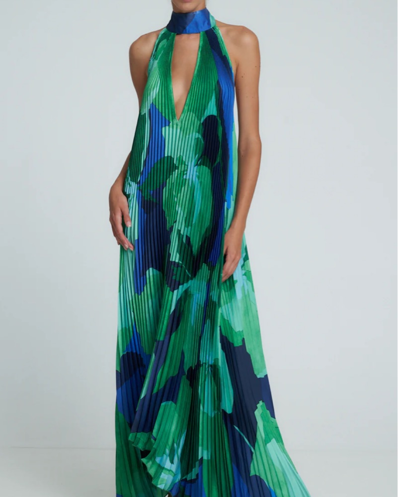 L'idee Opera Gown In Capri Green by L'idee - Pickle