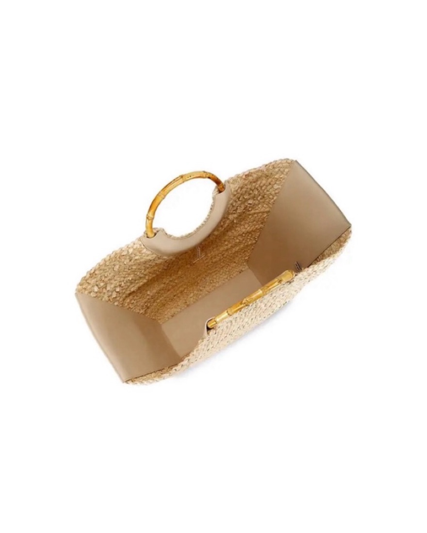 Cult Gaia Jerrica Straw Tote Bag by Cult Gaia - Pickle