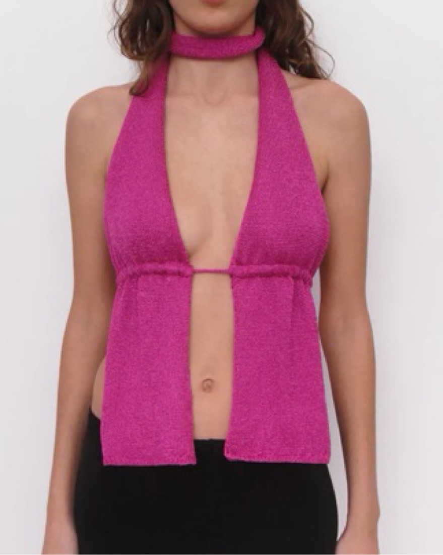 Gimaguas Brillo Scarf Top by Gimaguas - Pickle