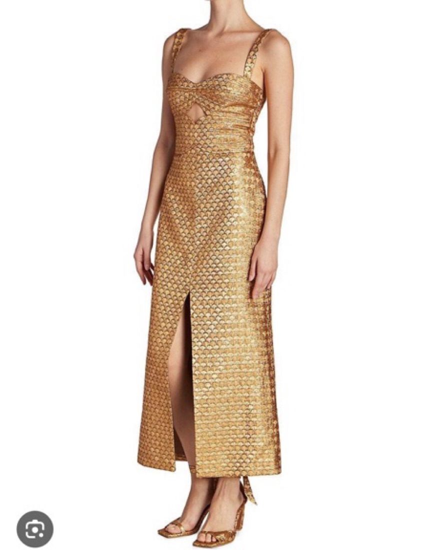 Johanna Ortiz Gold Ideal Universe Dress by Johanna Ortiz - Pickle