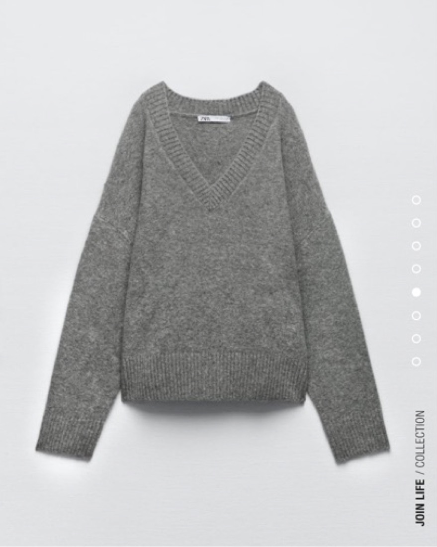 Zara Soft Knit Sweater - Grey by Zara - Pickle