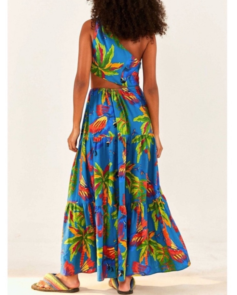 Farm Rio Sunny Day Linen Dress by FARM RIO - Pickle