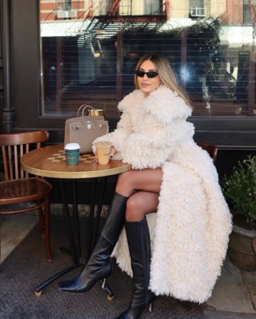 Sold Out! Khy Faux Fur Coat by Khy - Pickle