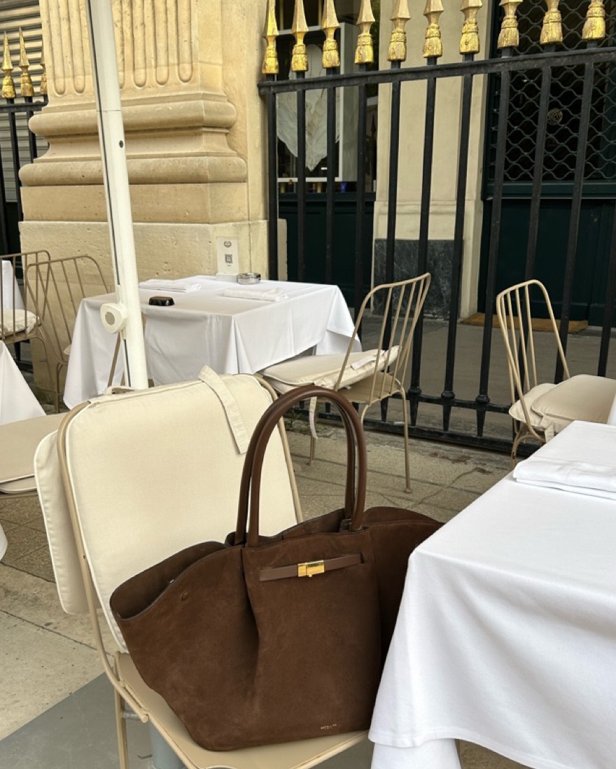 THE Demellier Suede Chocolate It Bag by Demellier london - Pickle