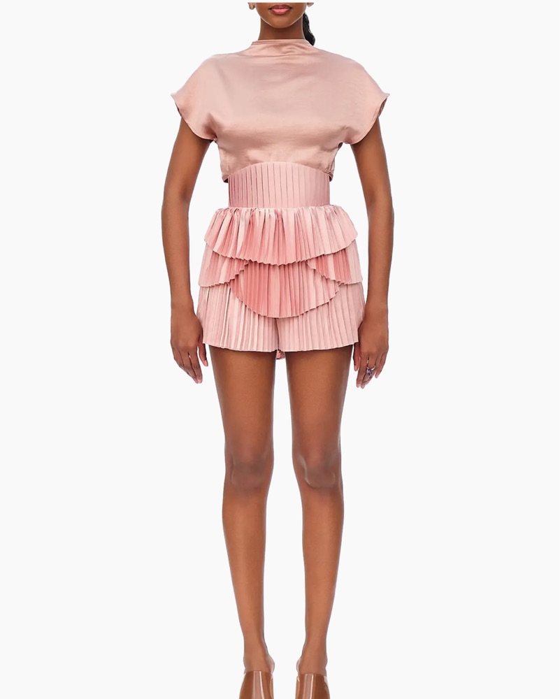 andrea iyamah hibi pleated shorts 🩰 szS by Andrea lyamah - Pickle