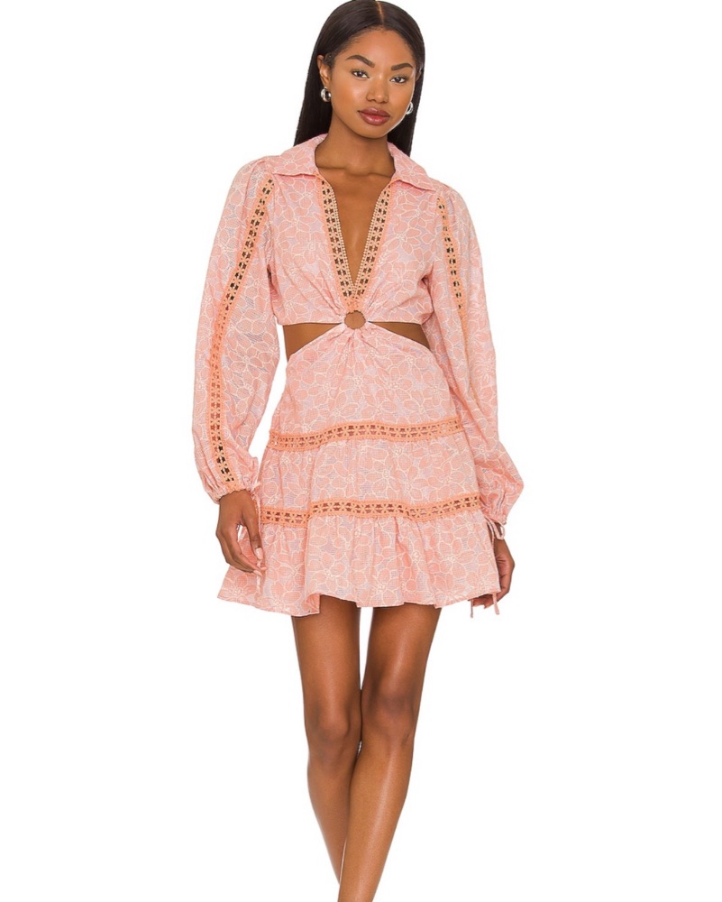 Tularosa Celina Mini Dress by Revolve tularosa - Pickle