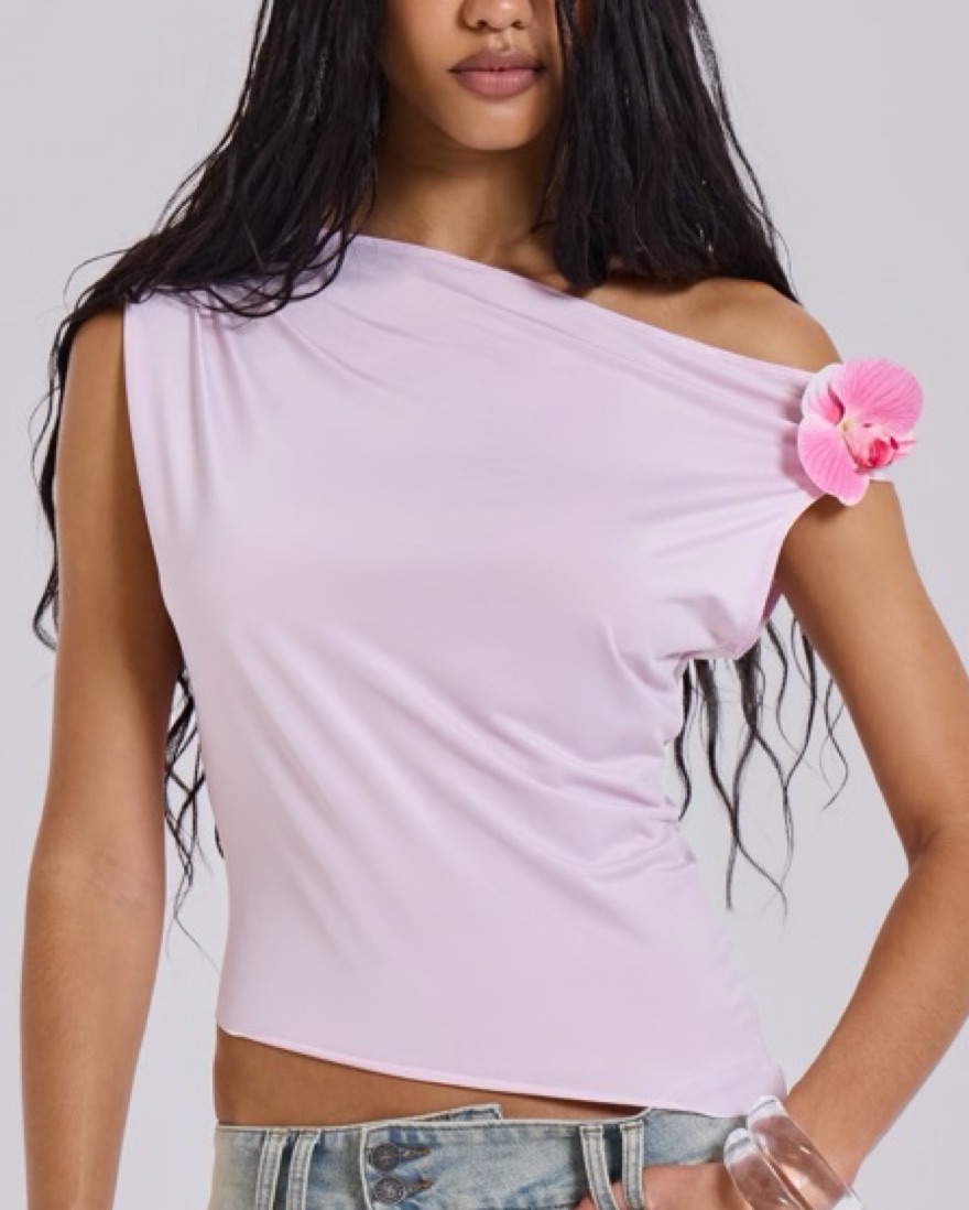 Jaded London Dare To Drape In Pink Top by Jaded London - Pickle