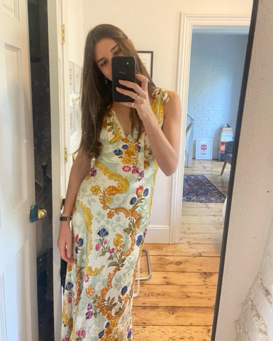 Reformation Pernille Silk Dress by Reformation - Pickle