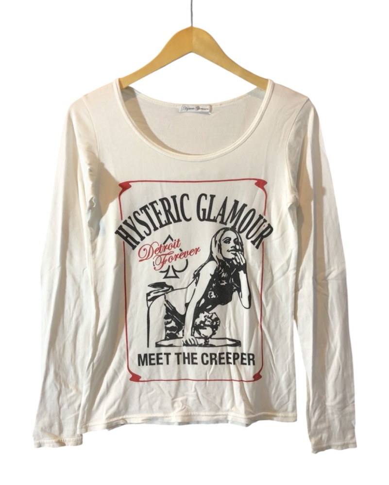 Hysteric Glamour White Long Sleeve Top by Hysteric Glamour - Pickle