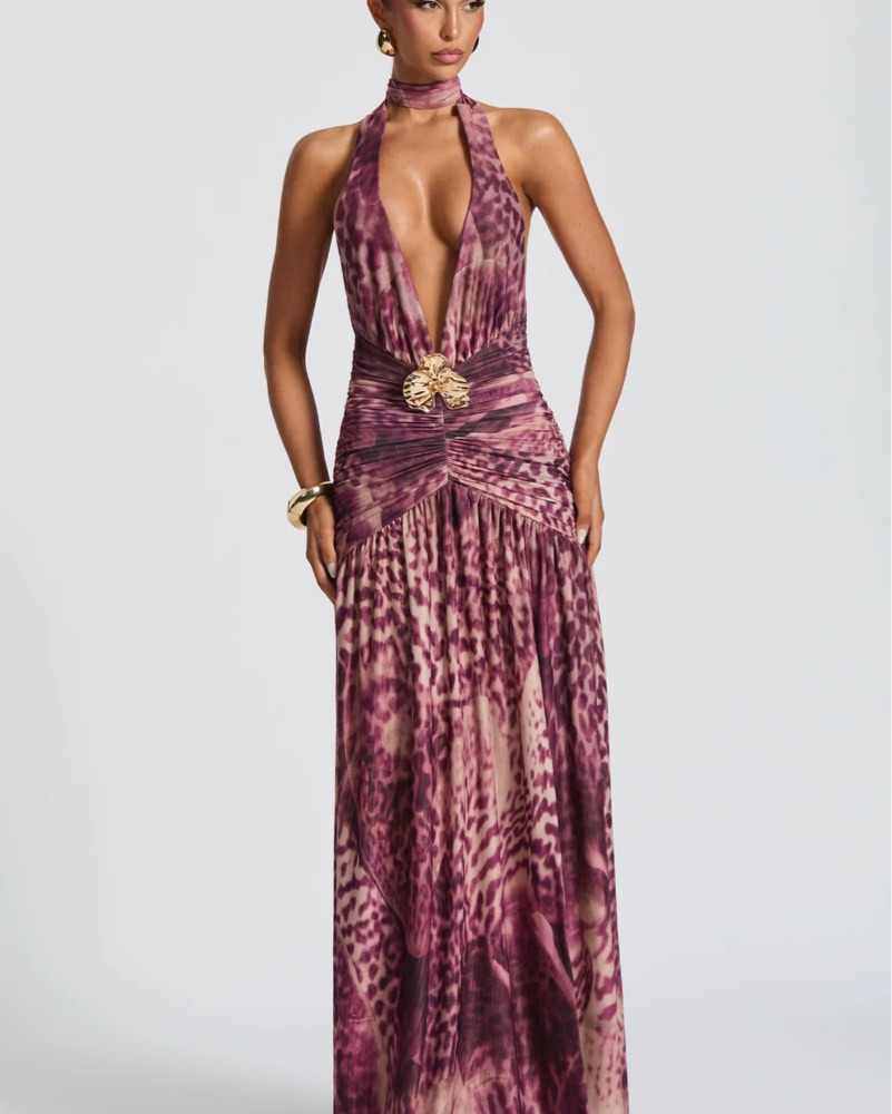 Dresden★ドレスデン★ローズベリー★91ベースアクア21cm Melania Maxi Dress Orchid Print by Baby Boo - Pickle