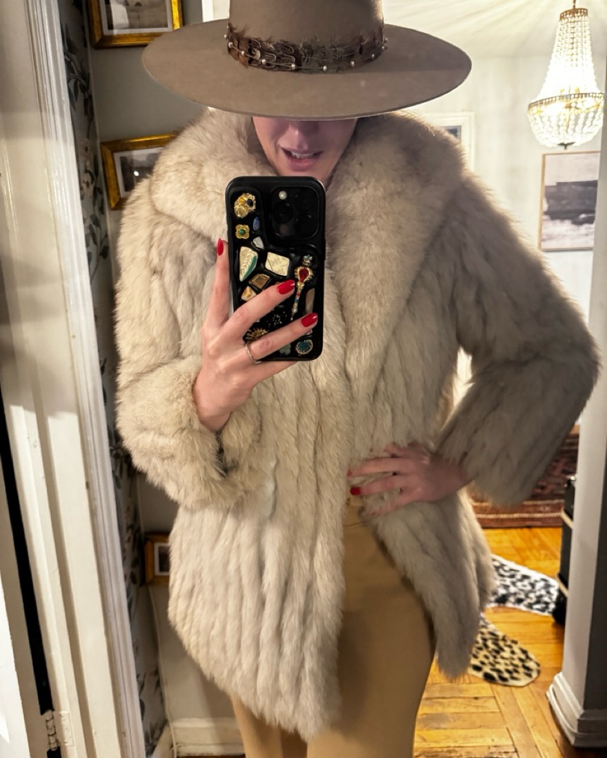 Luxurious Fox Fur Jacket by Jacques Aran by Jacques Aran - Pickle