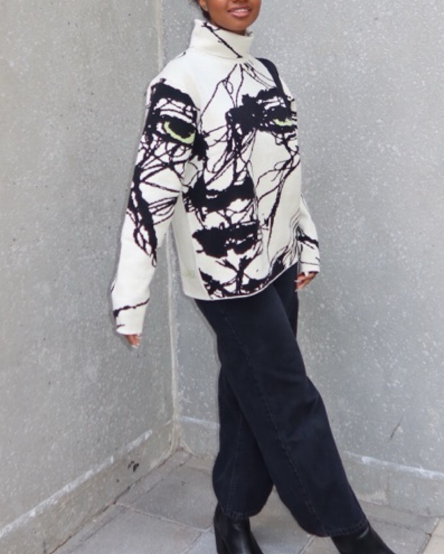 Kidsuper face Sweater by Kidsuper Studios - Pickle