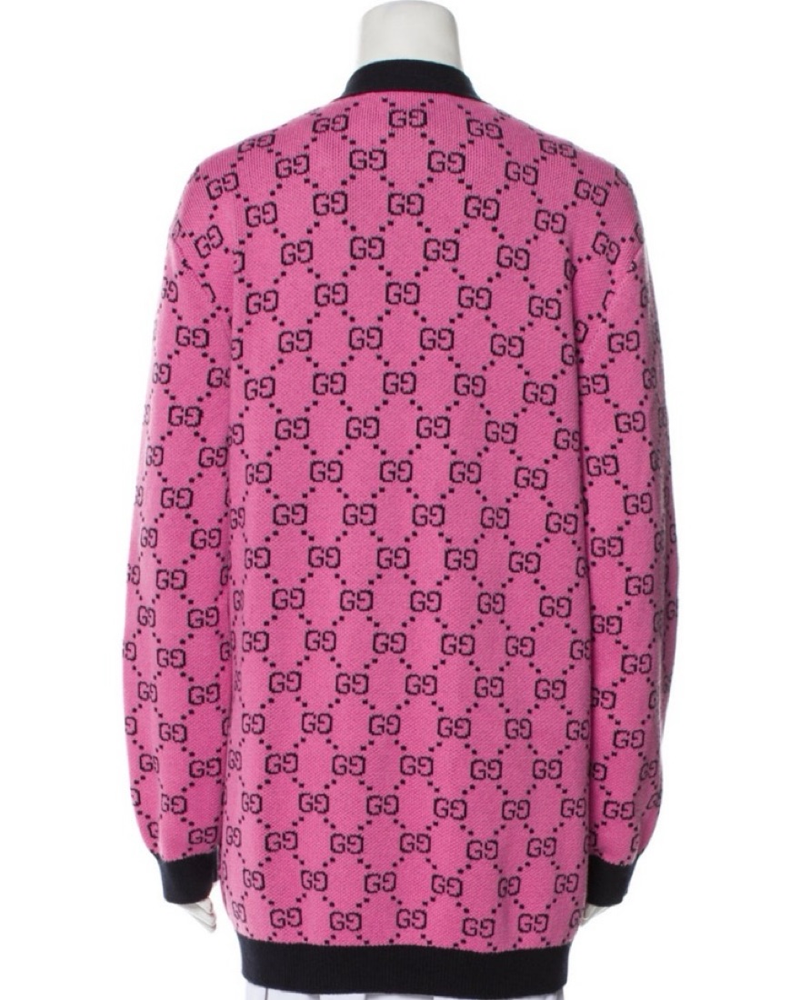 GUCCI GGロゴカーディガン　ピンク GUCCI ピンク GGロゴ カーディガン