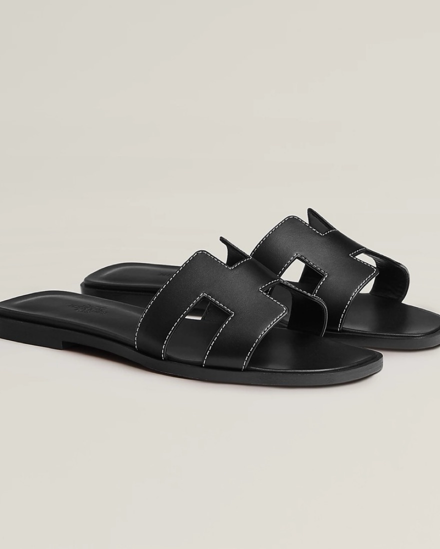 Hermes Oran Sandals by Hermes - Pickle