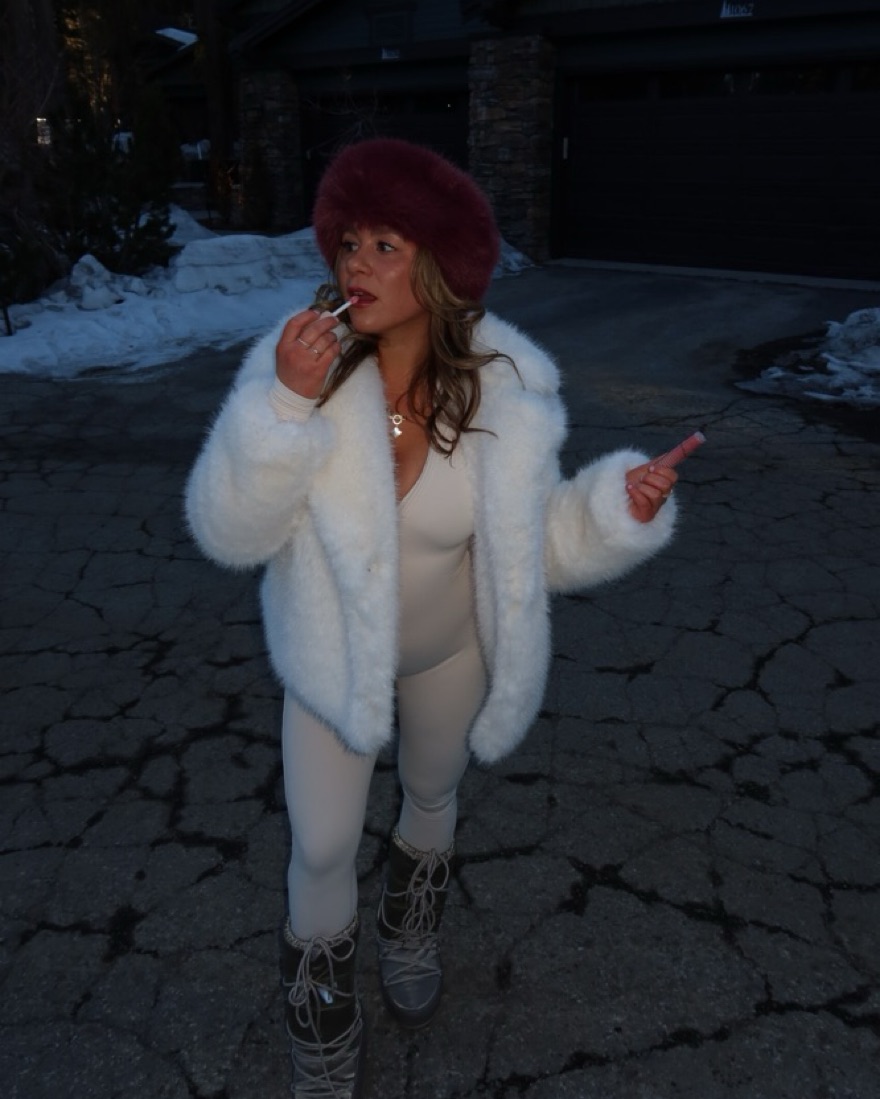 White Zara Fur Coat by Zara - Pickle