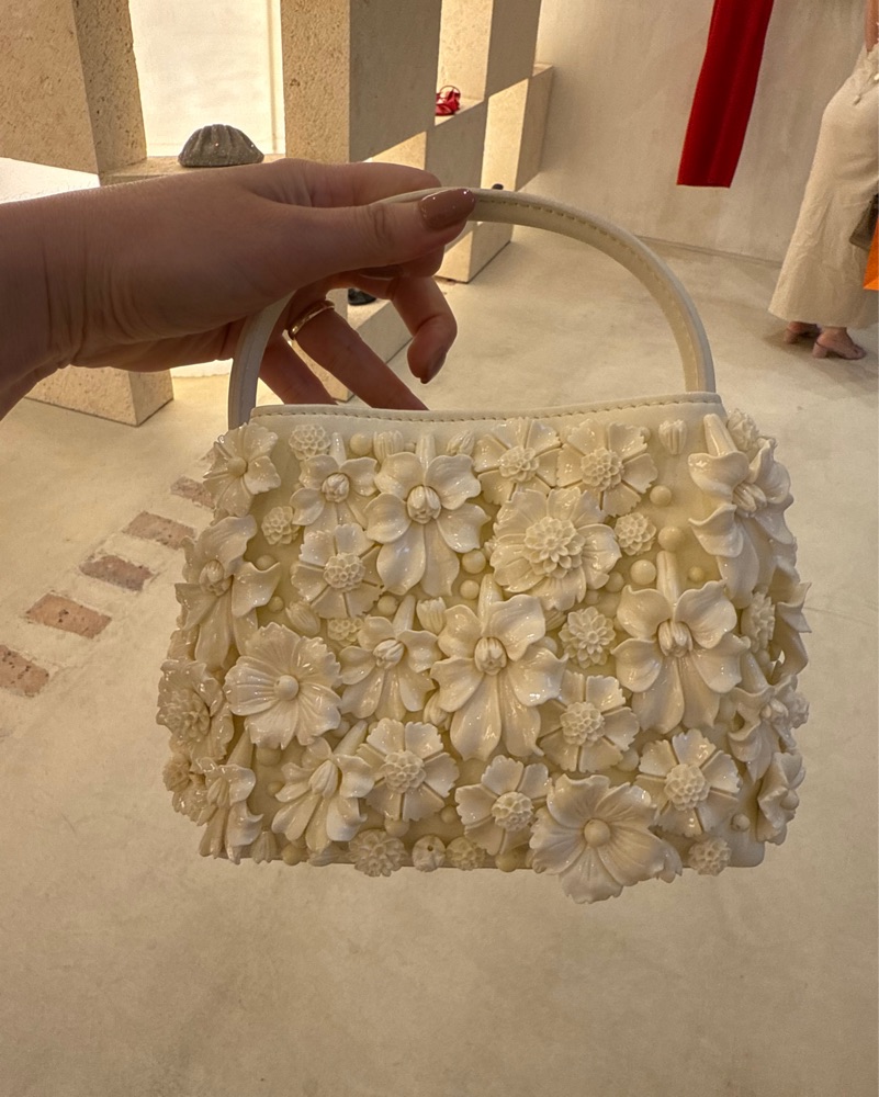 Cult Gaia Solene Mini Top Handle Bag by Cult Gaia - Pickle