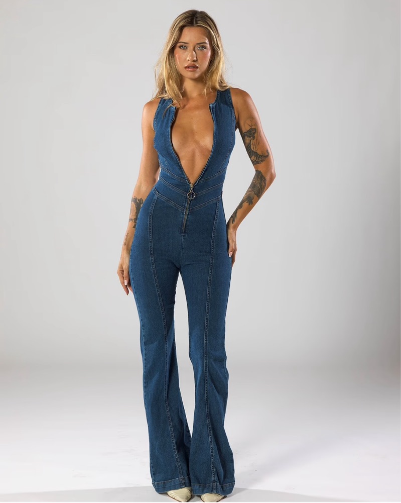 Revice Hollywood Heartthrob Jumpsuit by Revice Denim - Pickle