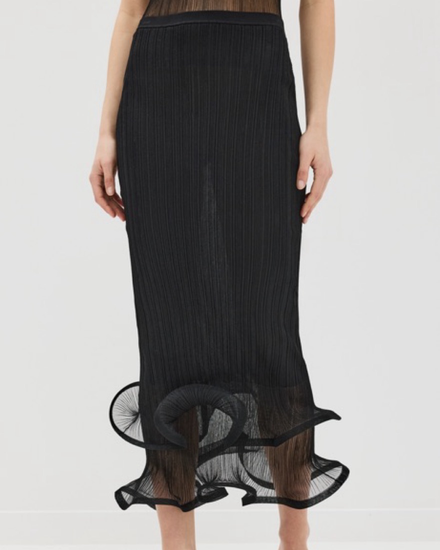 Simkhai Black Kelso Skirt by Jonathan Simkhai - Pickle