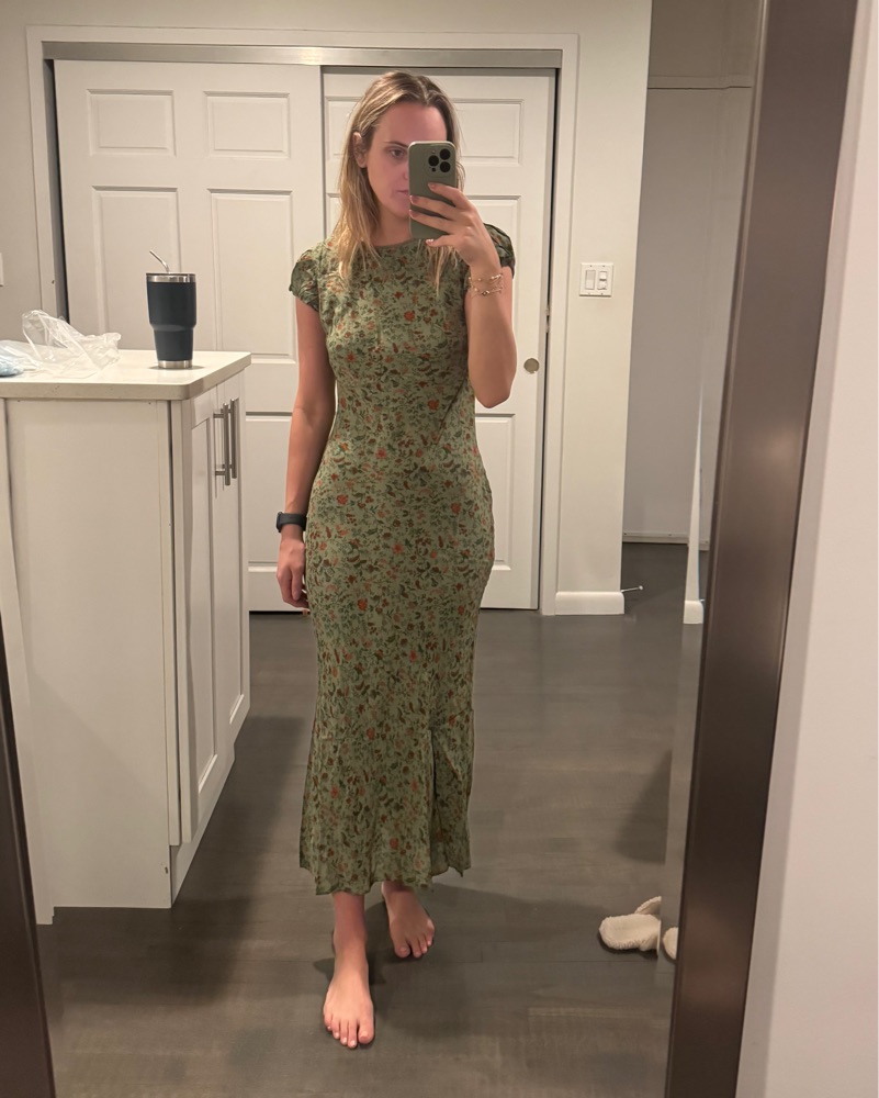 Reformation Leana Floral Midi Dress by Reformation - Pickle