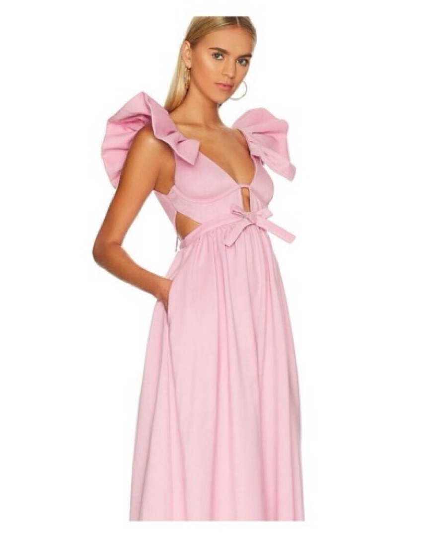 Miriam Maxi Dress In Pink by For Love & Lemons - Pickle