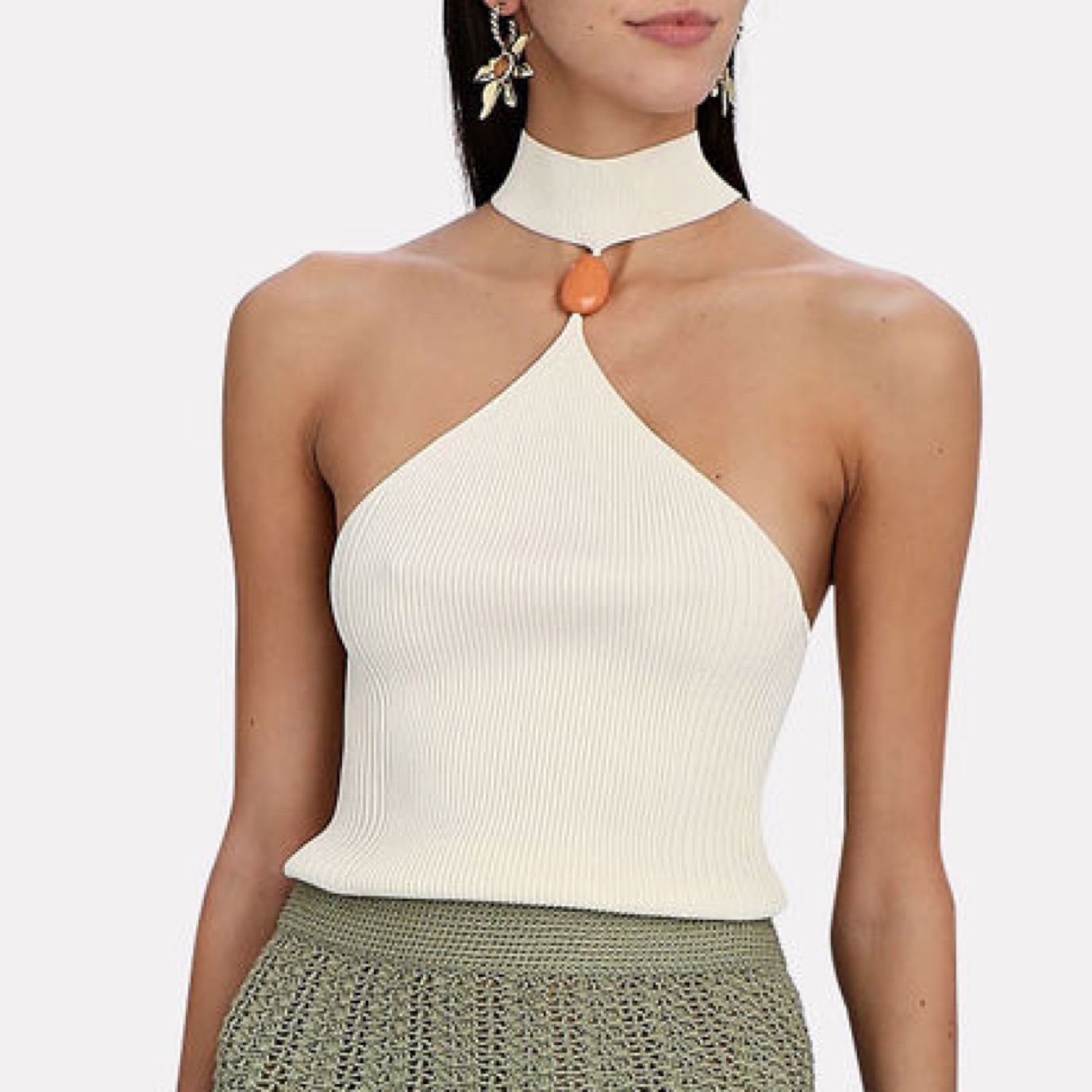 Jonathan Simkhai Rubie Top in Ivory by Jonathan Simkhai - Pickle