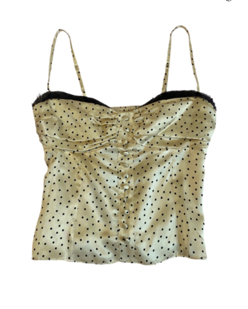 Reformation Polka Dot Lace Top by Reformation - Pickle