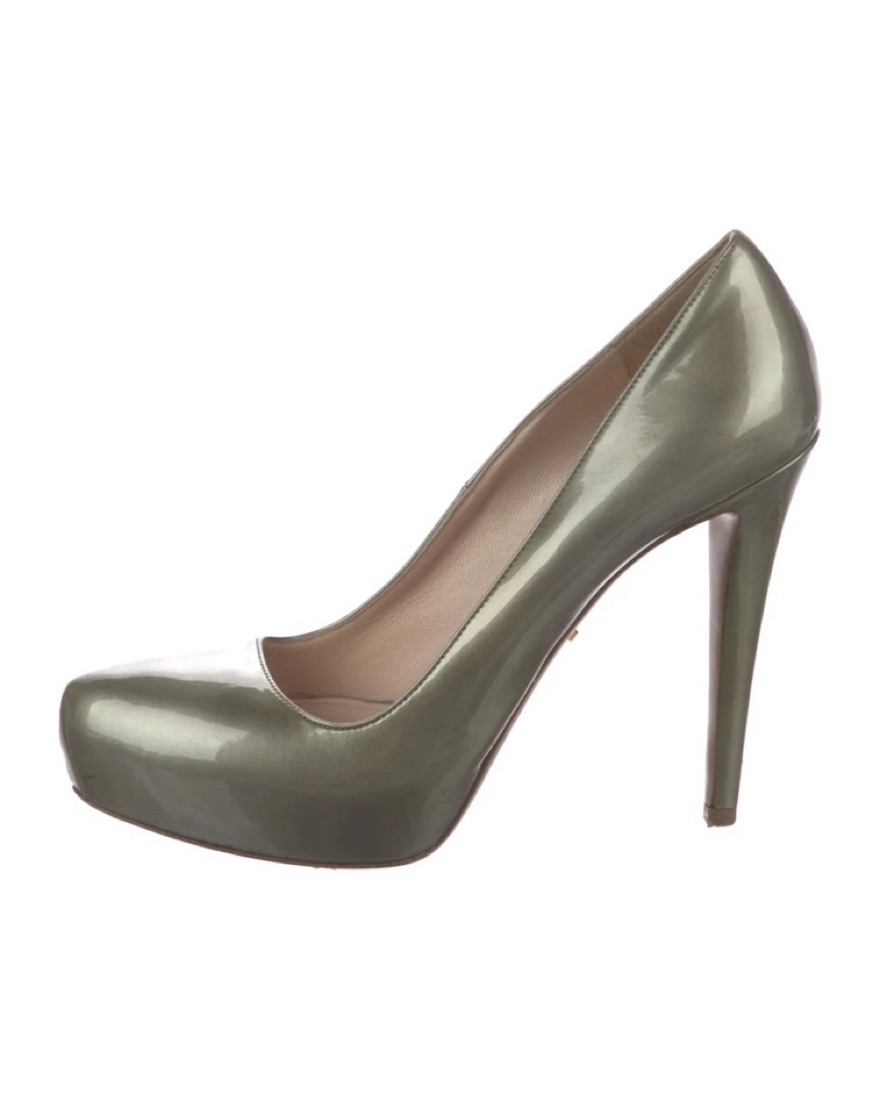Prada Olive Green Pumps by Prada - Pickle