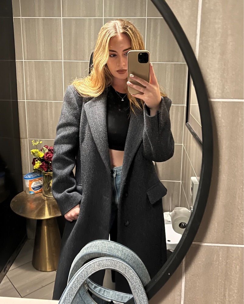 Christian Dior Tweed Pattern Wool Coat by Christian Dior - Pickle