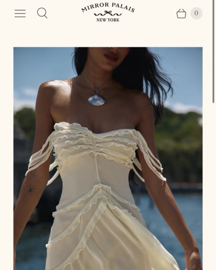 Mirror palais Cascading Mini Dress by Mirror Palais - Pickle