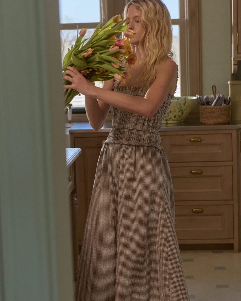 Hill House Azalea Maxi nap Dress by Hill House Home - Pickle