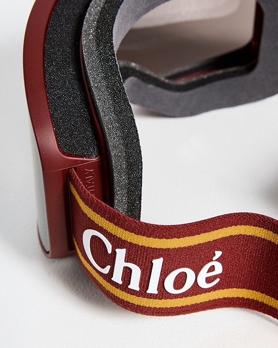 $455 Chloe Ski Goggles Burgundy by Chloe - Pickle
